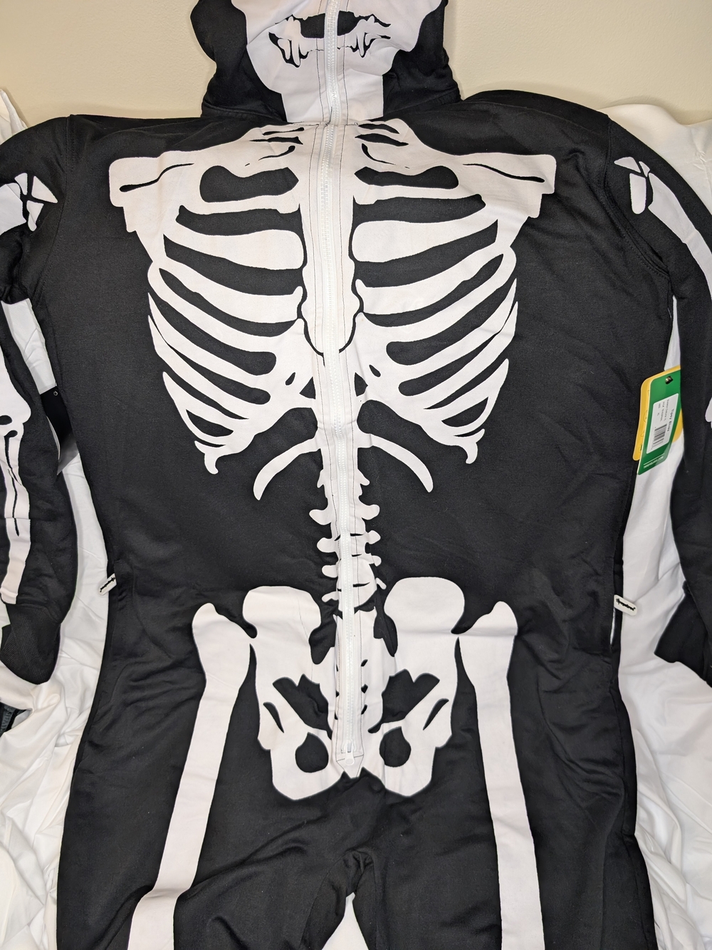 Tipsy Elves Black & White Skeleton Men’s Halloween Jumpsuit